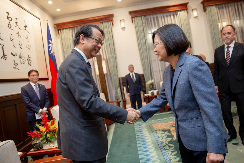 總統接見台日交流協會新任代表  力促洽談CPTPP