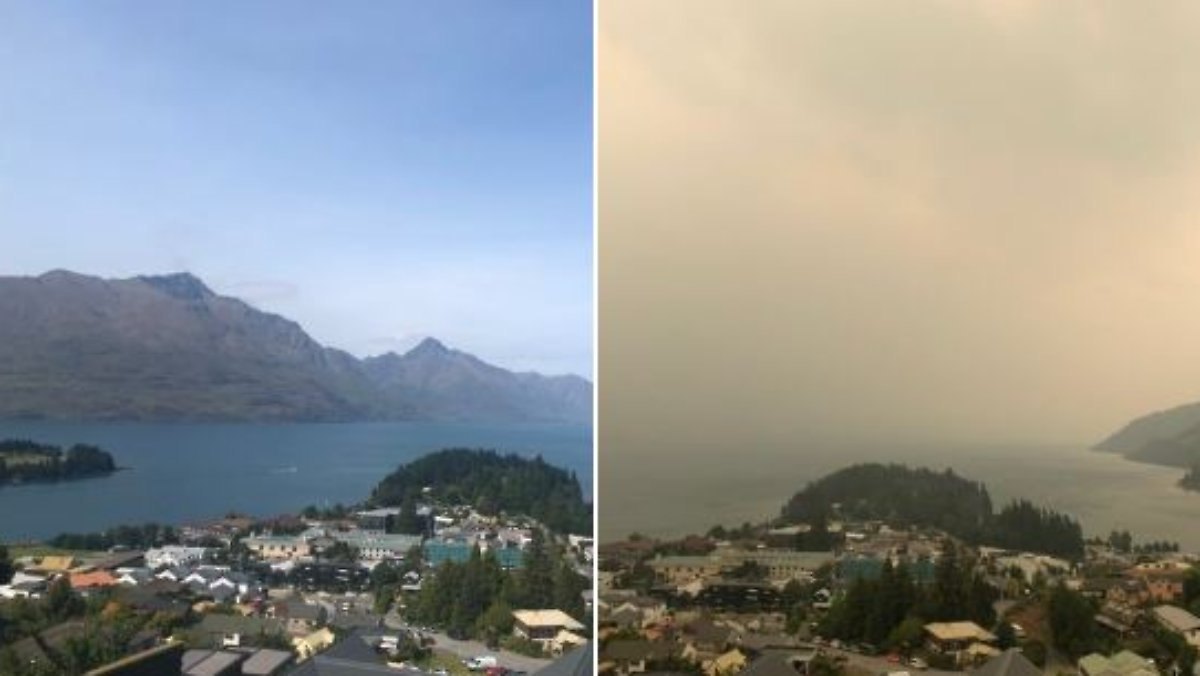 澳洲濃煙渡海殃及紐西蘭南北島