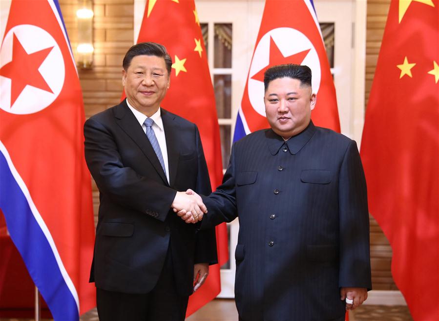 金正恩習近平互賀抗疫成功