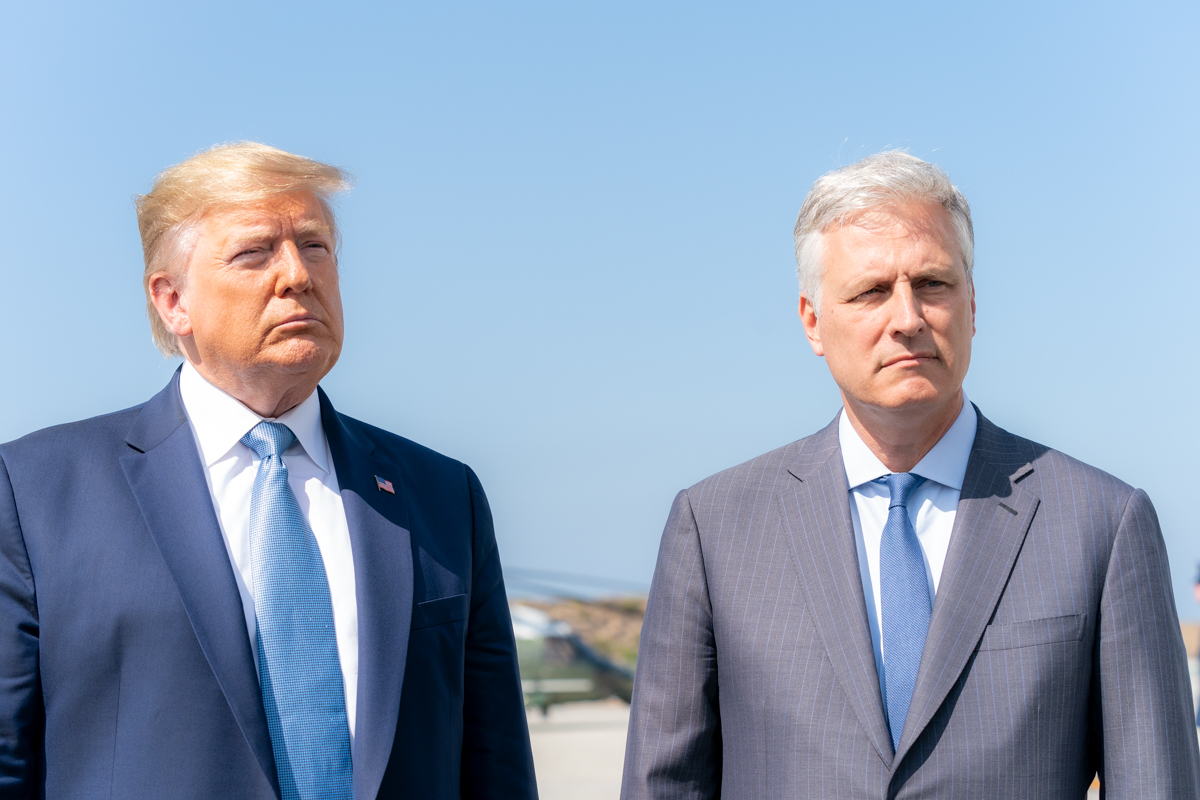 美國國家安全顧問歐布萊恩確診武漢肺炎