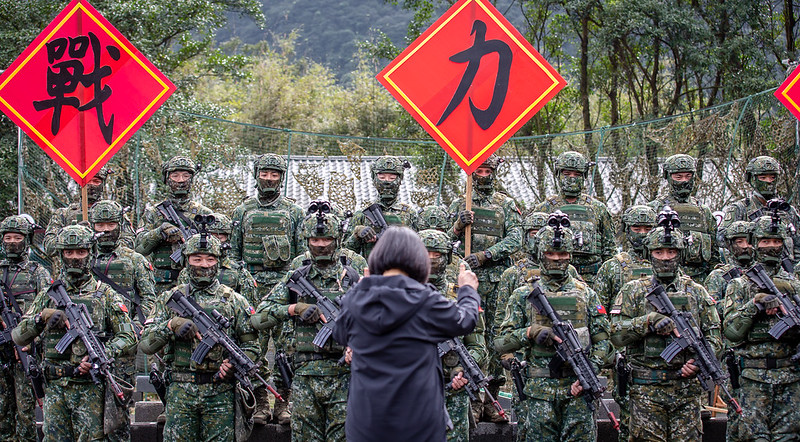 蔡英文總統春節慰勉「陸軍特戰指揮部北部部隊」、「陽明山嵩山雷達站」及「鞍部氣象站」