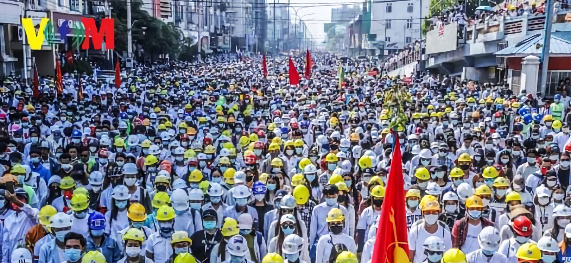 中國遭指協助緬甸軍方築網路長城　緬甸抗議人士至中國使館抗議：可恥中國！
