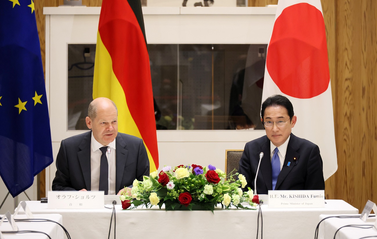 德國總理蕭茲專程訪日 談支持烏克蘭、反中國海上擴權