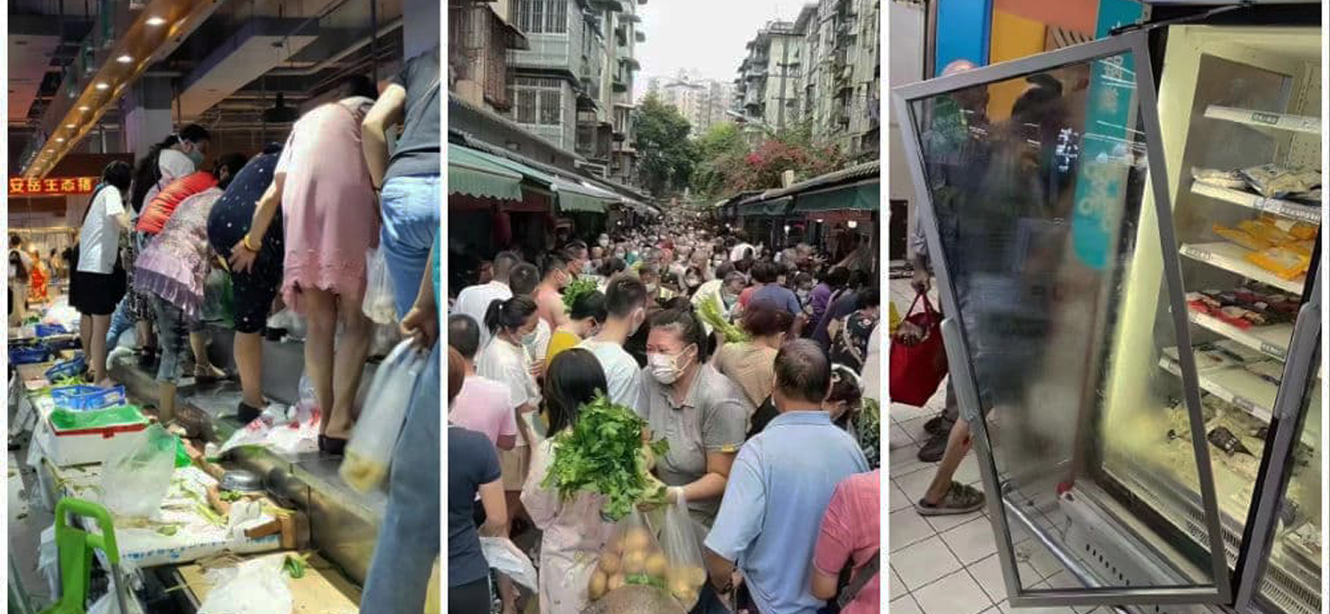 無視封城重創經濟　中國各地搶糧景象再現