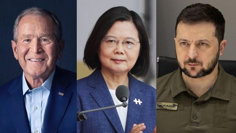 美台烏論自由》布希、蔡英文、澤倫斯基對談俄中威脅
