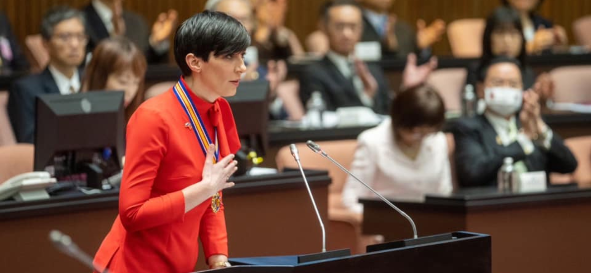 捷克眾議長艾達莫娃立院演說：在任何情況下跟台灣同舟共濟