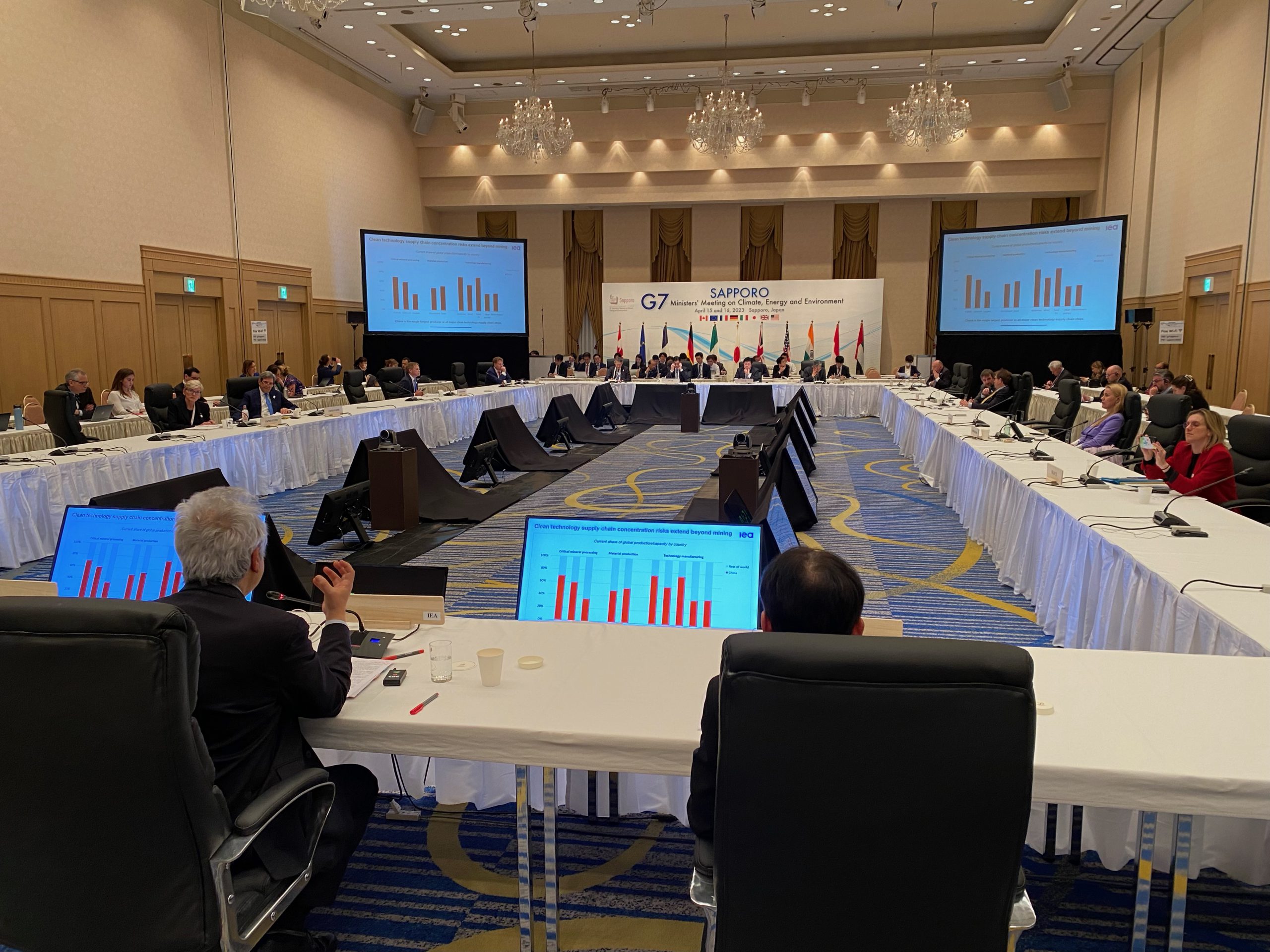 G7能源環境部長會議：國際能源總署警告再生能源技術和重要礦產上過度依賴中國的風險