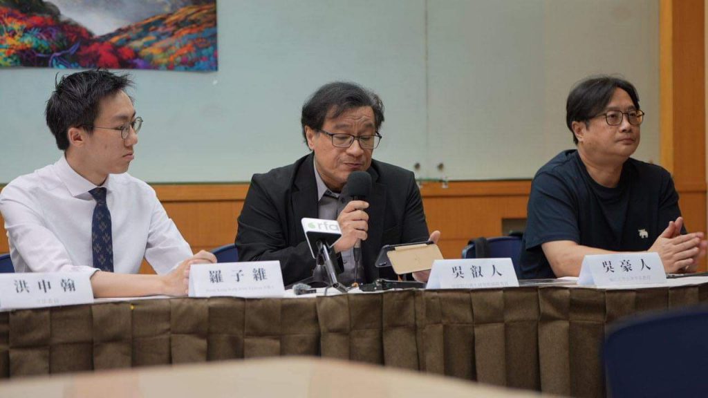 吳叡人認為,來到台灣展開生活的香港人,已經和台灣成為命運共同體,希望以自身經驗刺激已經麻木的台灣人,在投票時做出正確決定。/圖:台港同行提供